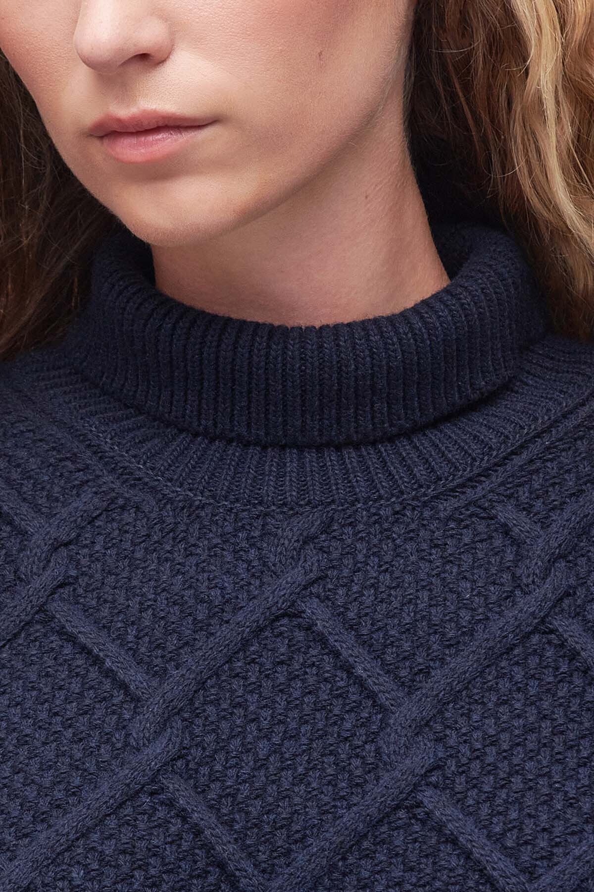 Burne Knit Sweatshirt - NAVY