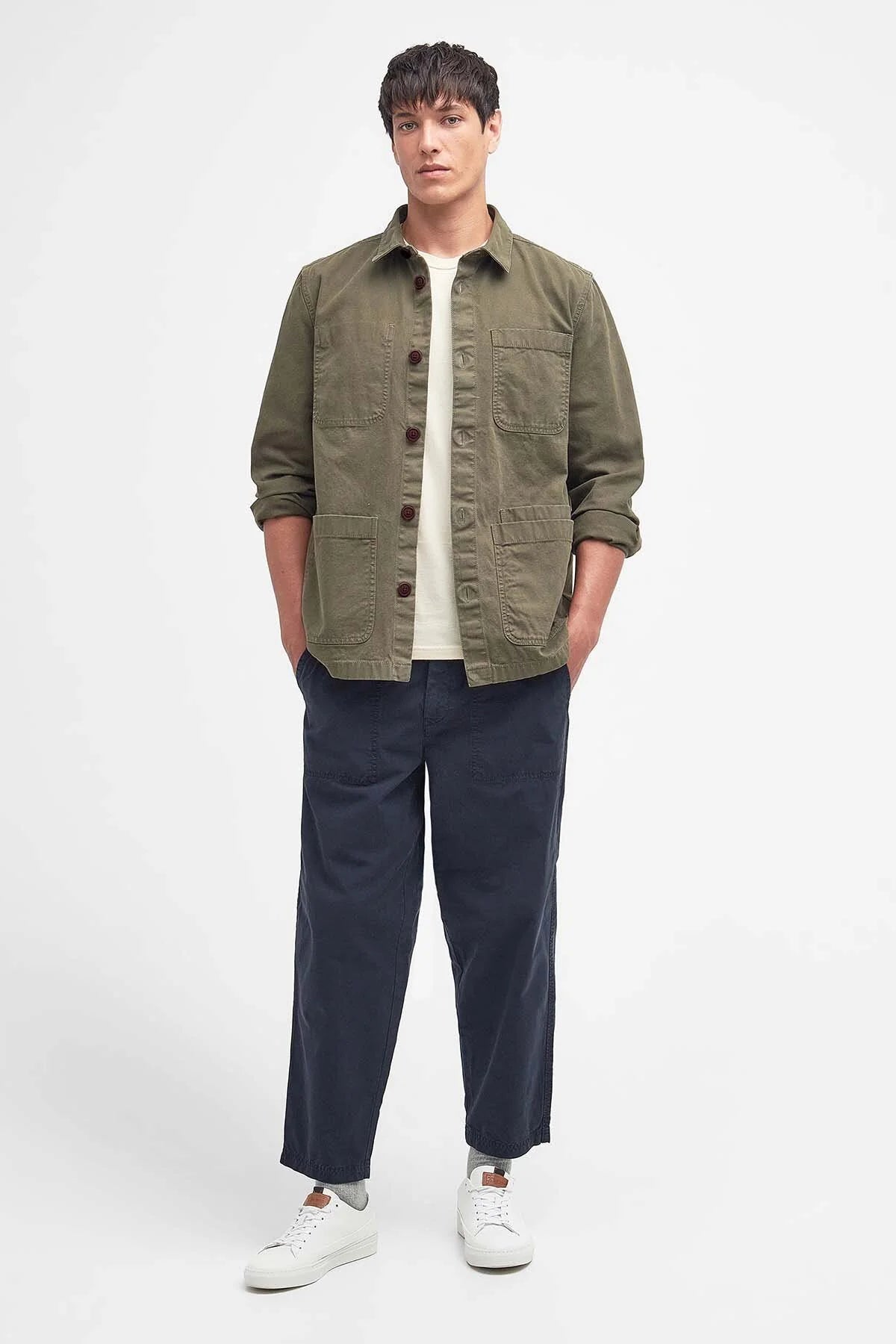 Chesterwood Regular Fit Overshirt - PALE SAGE