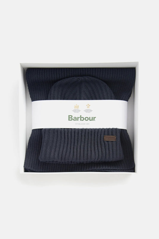 Crimdon Beanie & Scarf Gift Set - NAVY