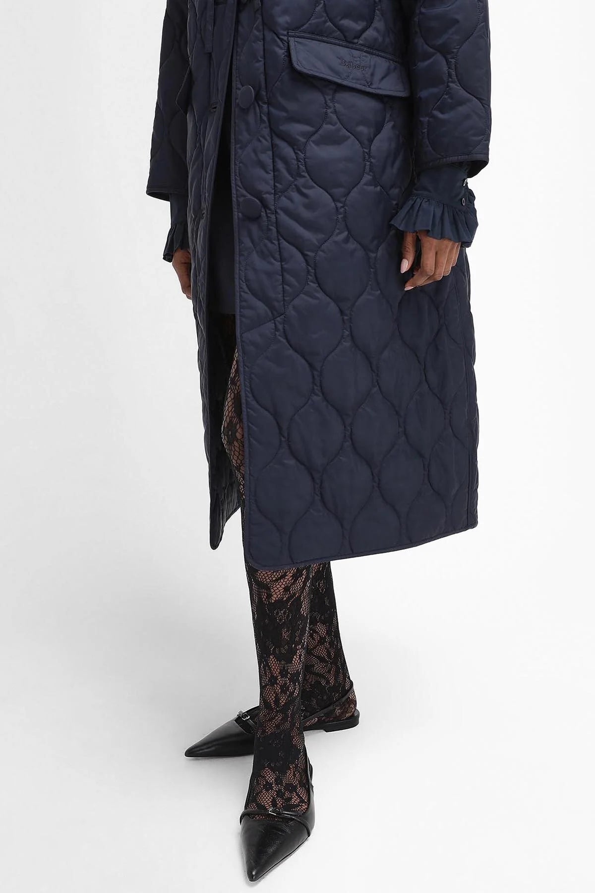 The Edit by Alexa Amy Quilted Jacket - NAVY