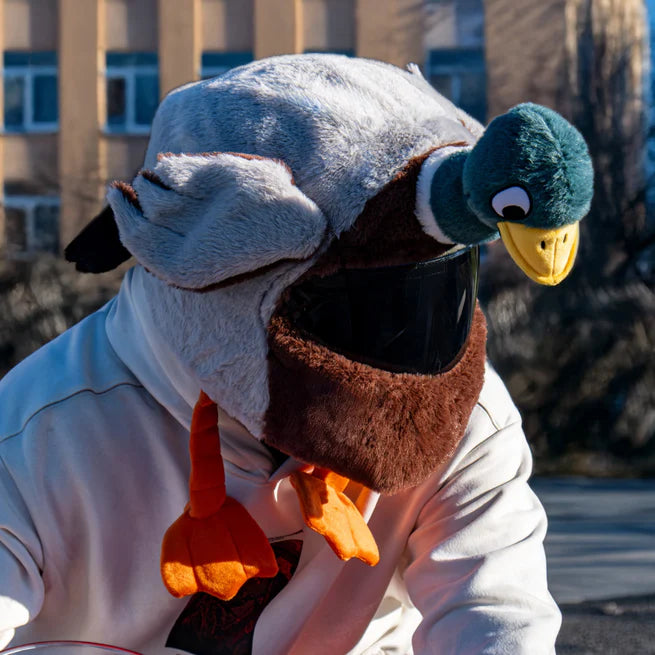 Motorcycle Helmet Cover - Mallard Duck