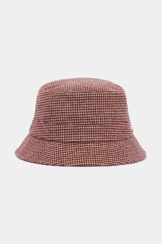 Noelle Puppytooth Bucket Hat - CABERNET MIX