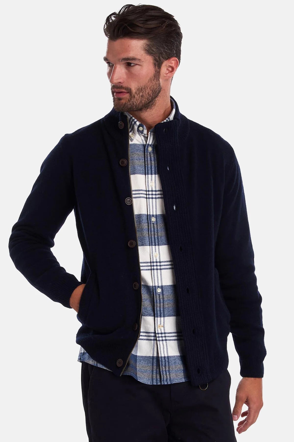 Patch Zip Through - NAVY
