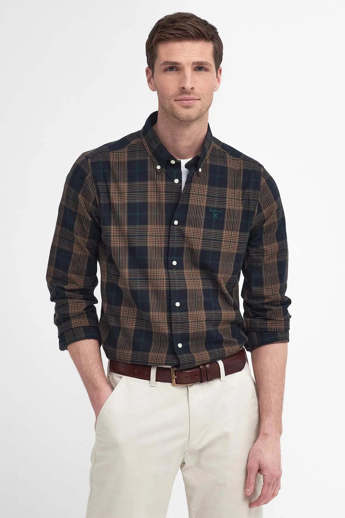Pritchard Tailored Long Sleeved Shirt - STONE