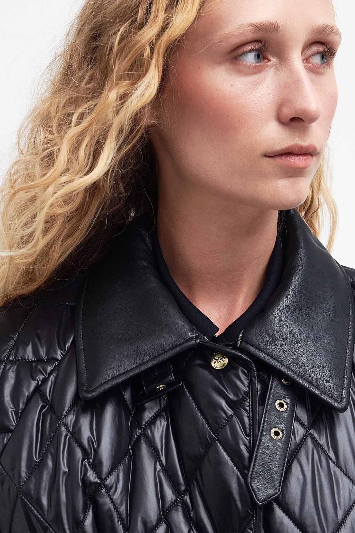 Tolsford Quilted Cape - BLACK