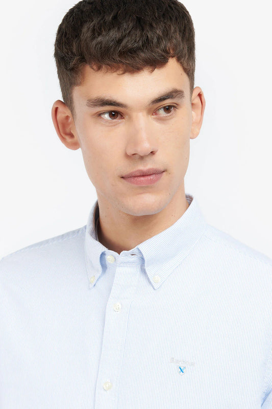 Striped Oxford Tailored Shirt - SKY BLUE