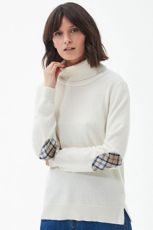 Pendle Roll-Neck Sweatshirt - CREAM/FAWN