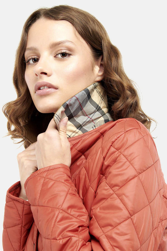 Deveron Quilted Jacket - GERBERA/PALE PINK