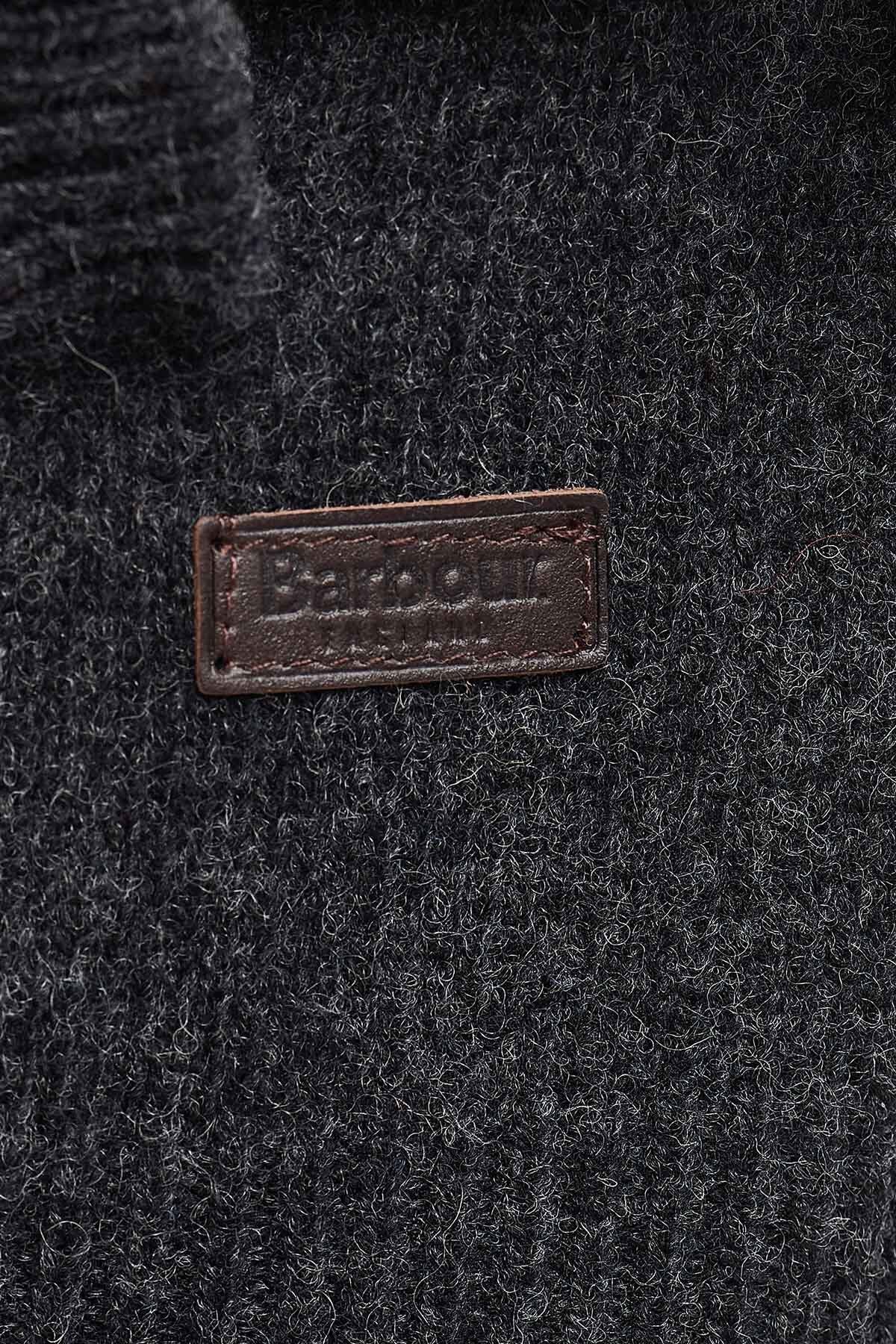 Patch Zip Through - CHARCOAL MARL