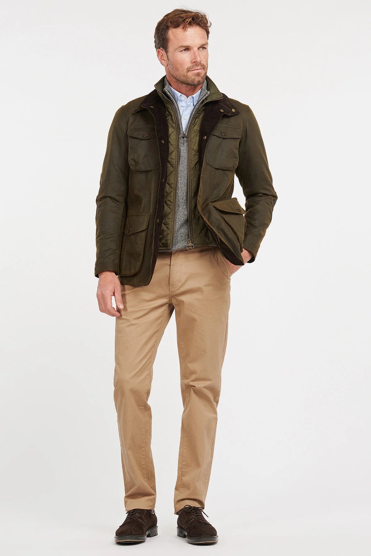 Ogston Wax Jacket - OLIVE