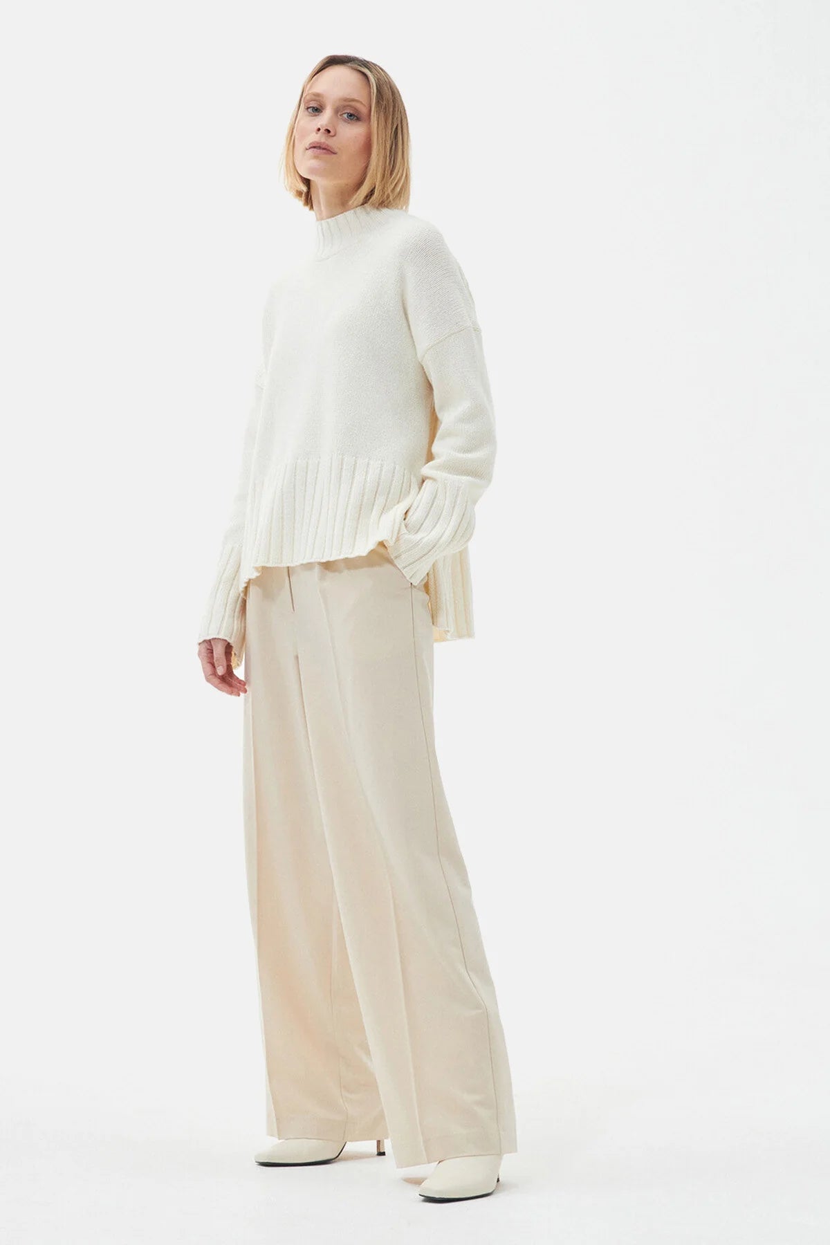 Winona Knitted Jumper - ANTIQUE WHITE
