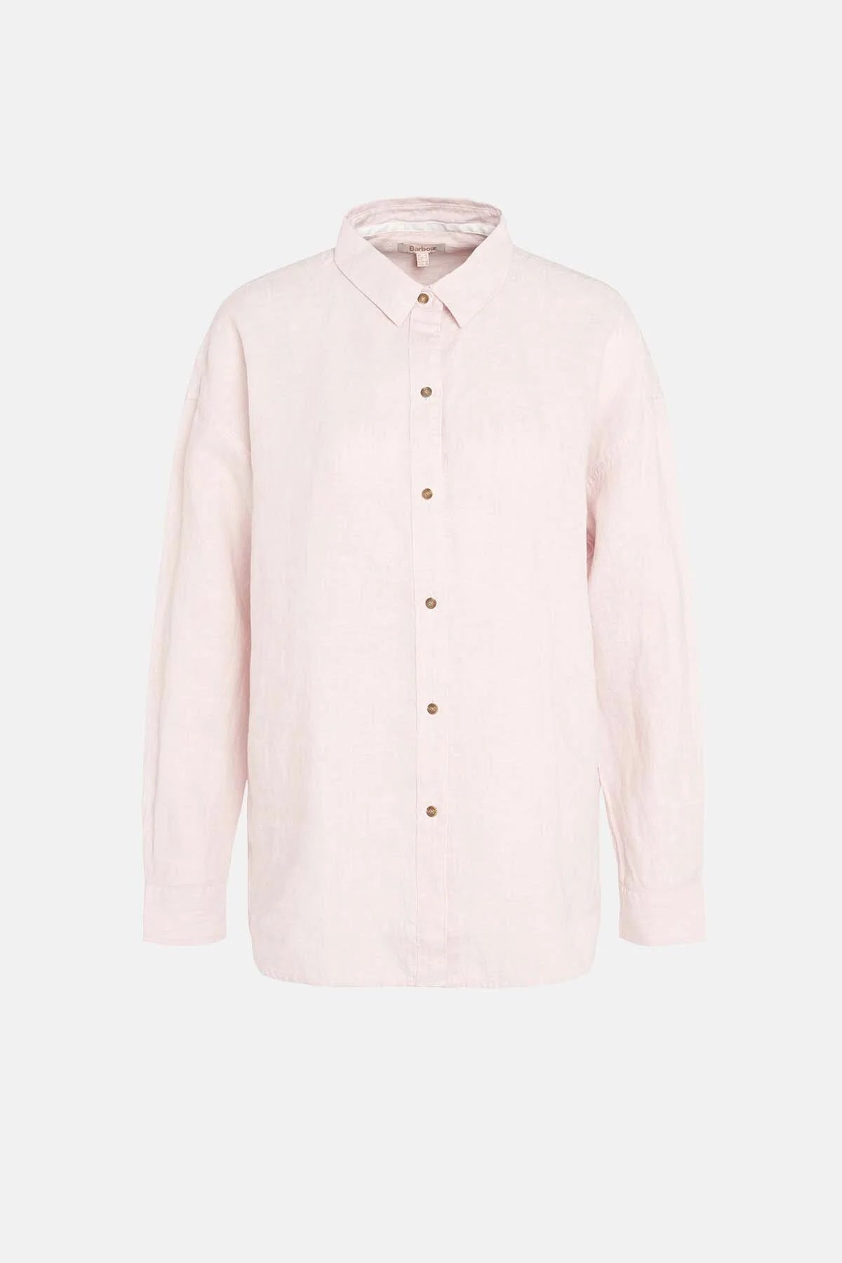 Hampton Relaxed Linen Shirt - PRIMROSE PINK