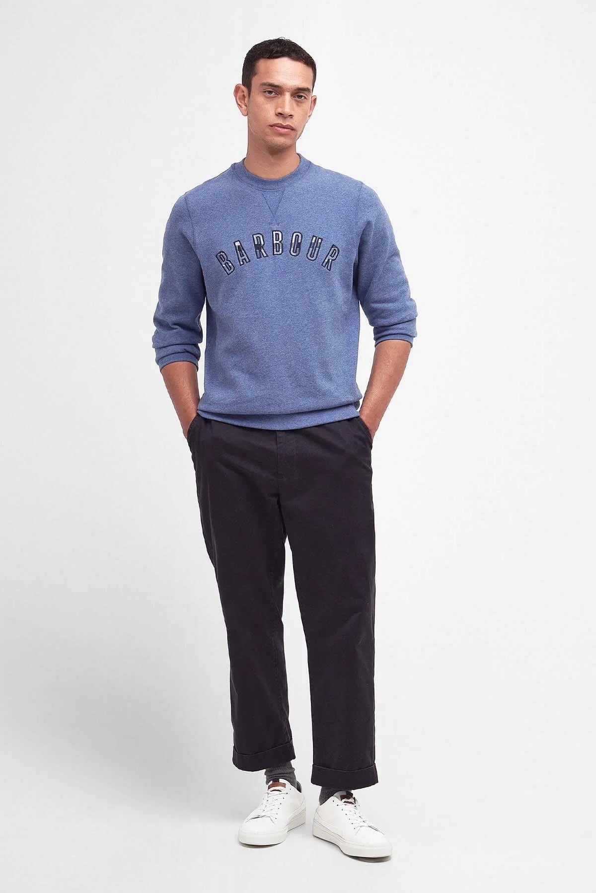 Debson Crew Neck Sweatshirt - CHAMBRAY