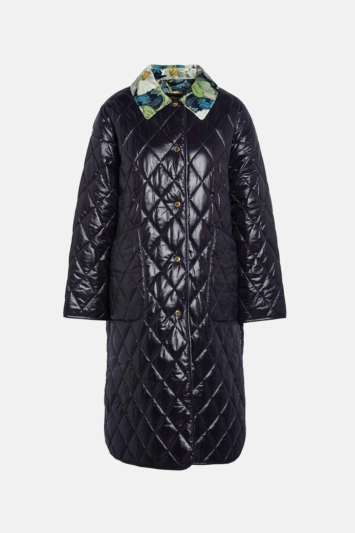 Laving Quilted Jacket - BLACK/PAPAVERA