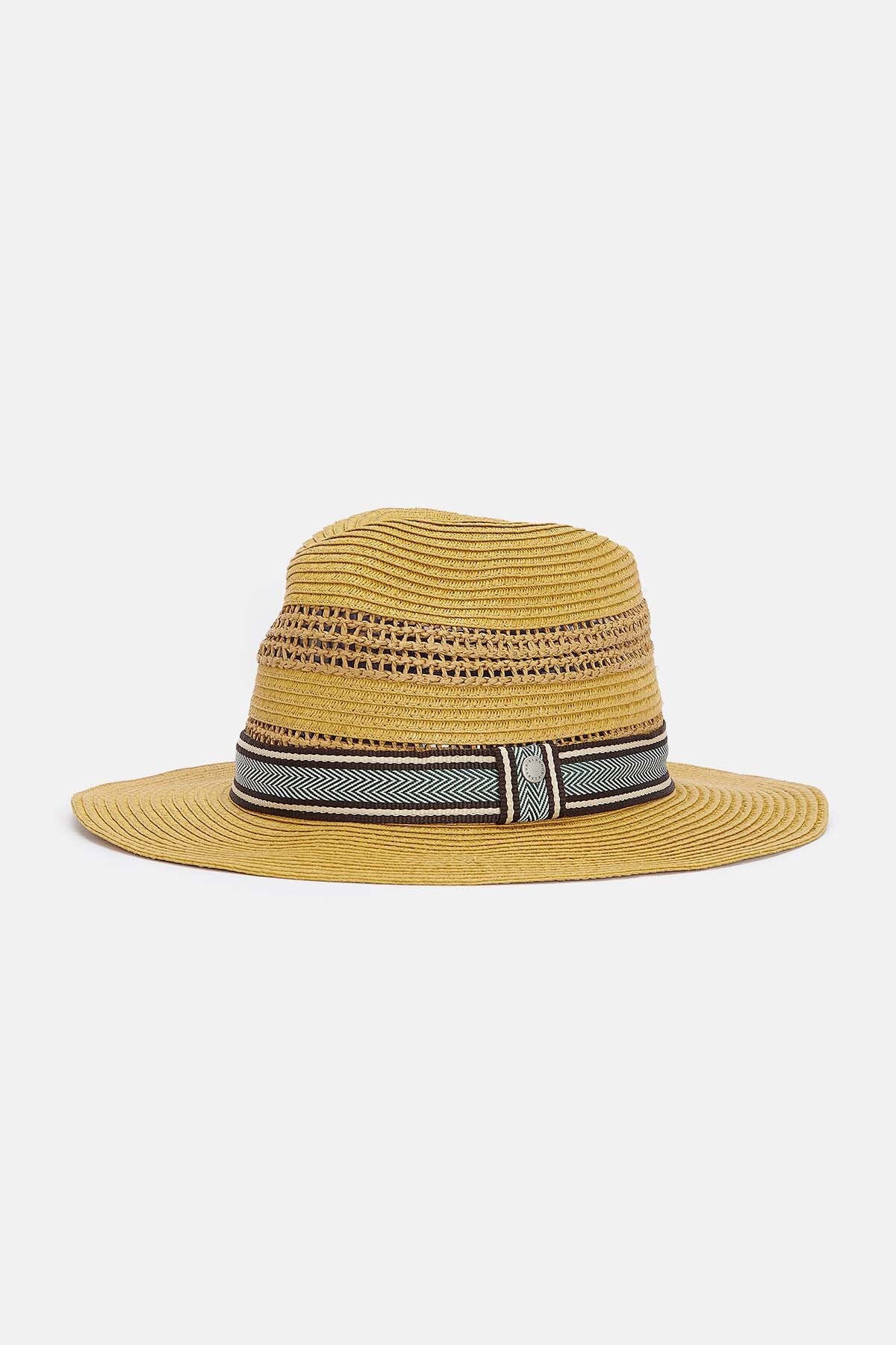 Haydon Fedora Hat - TAN/GREEN