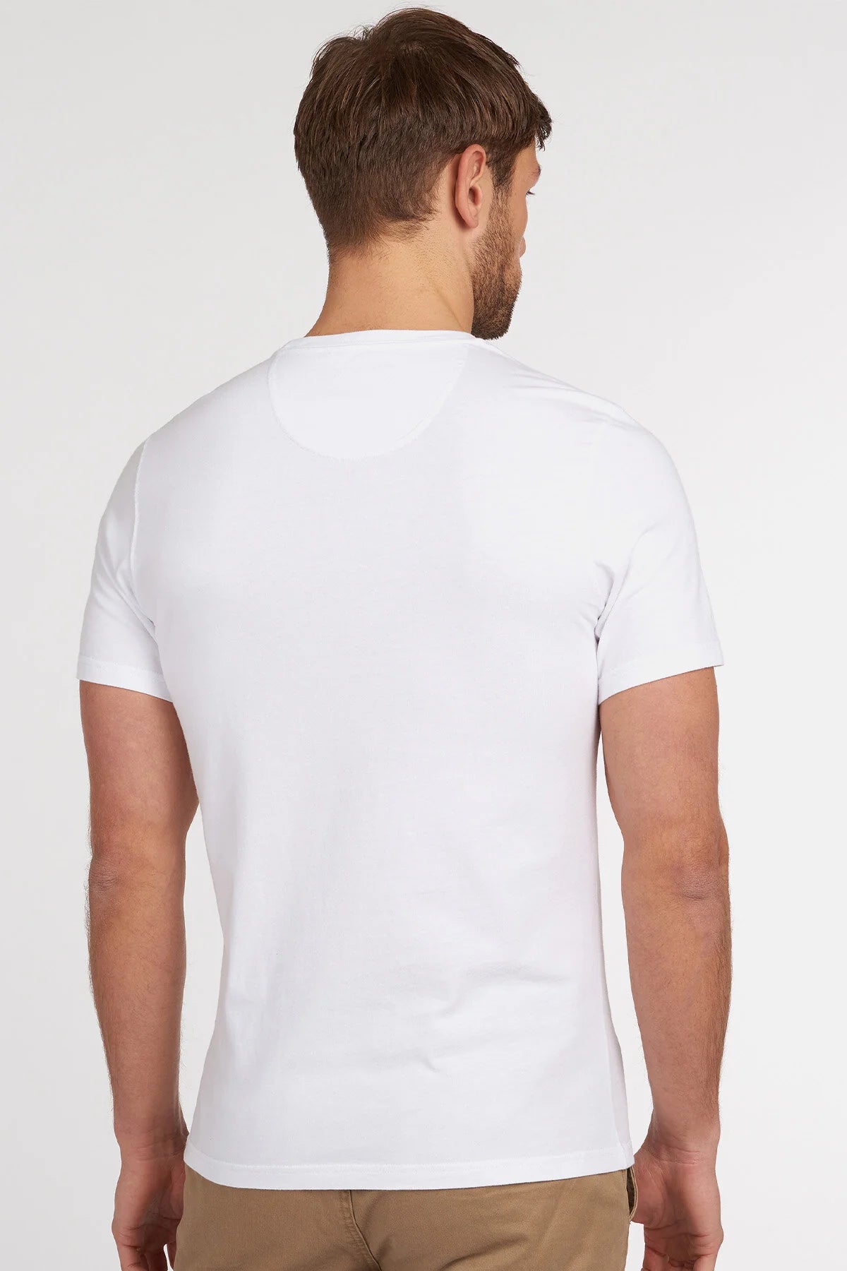 Casual Cotton T-shirt - WHITE
