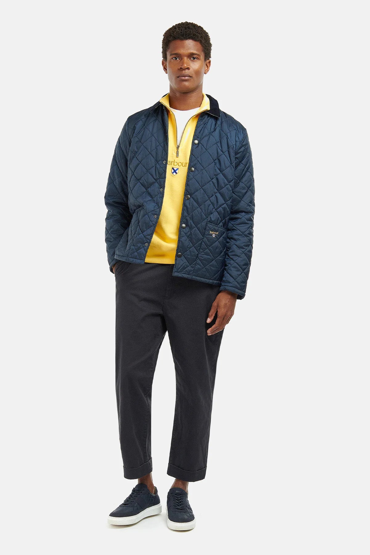 Crested Herron Quilted Jacket - NAVY/SUMMER IVY