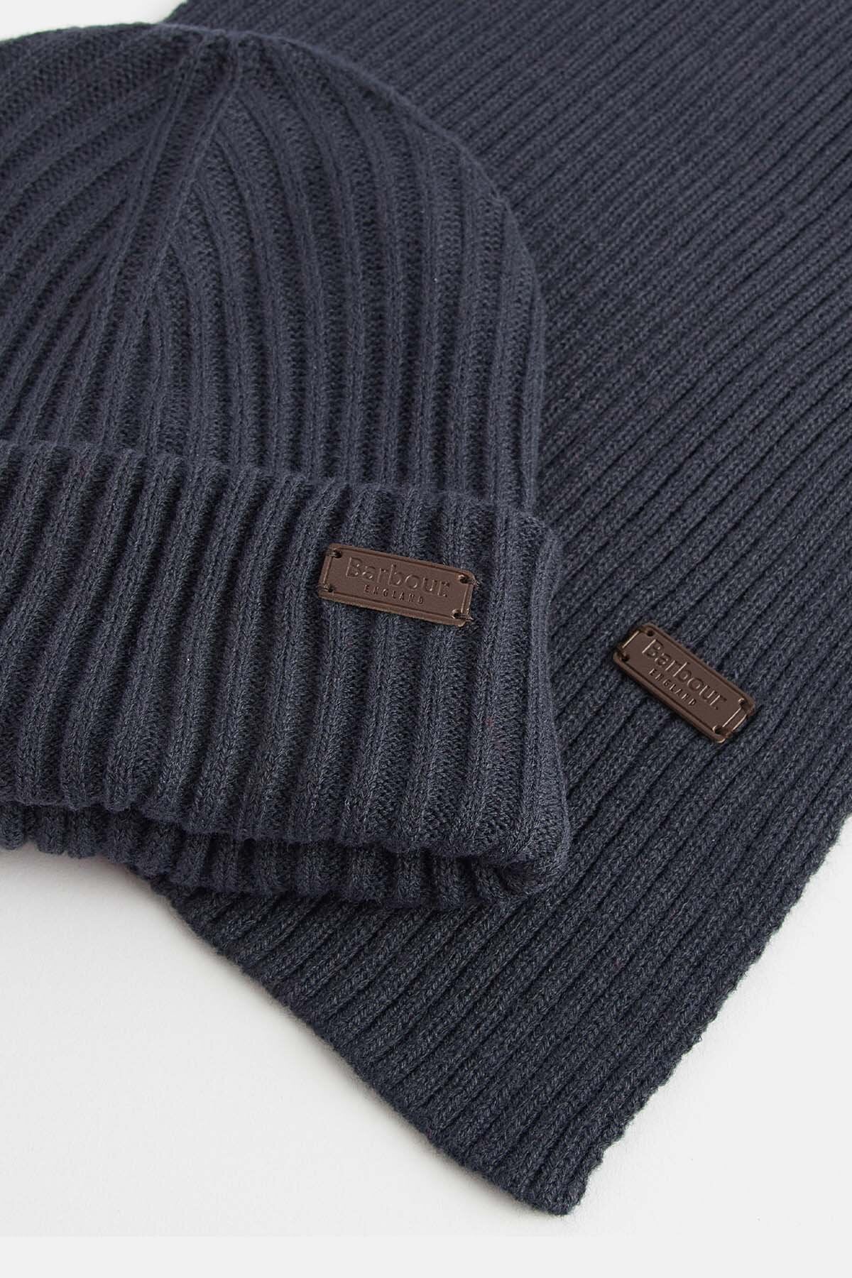 Crimdon Beanie & Scarf Gift Set - NAVY