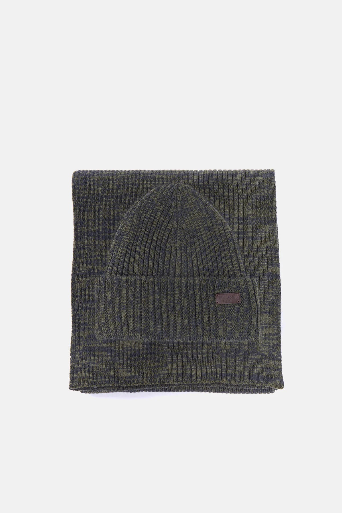 Crimdon Beanie & Scarf Gift Set - OLIVE TWIST