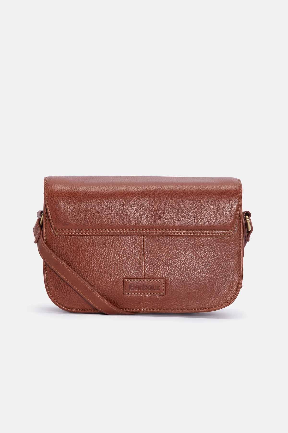 Isla Leather Cross Body Bag - BROWN