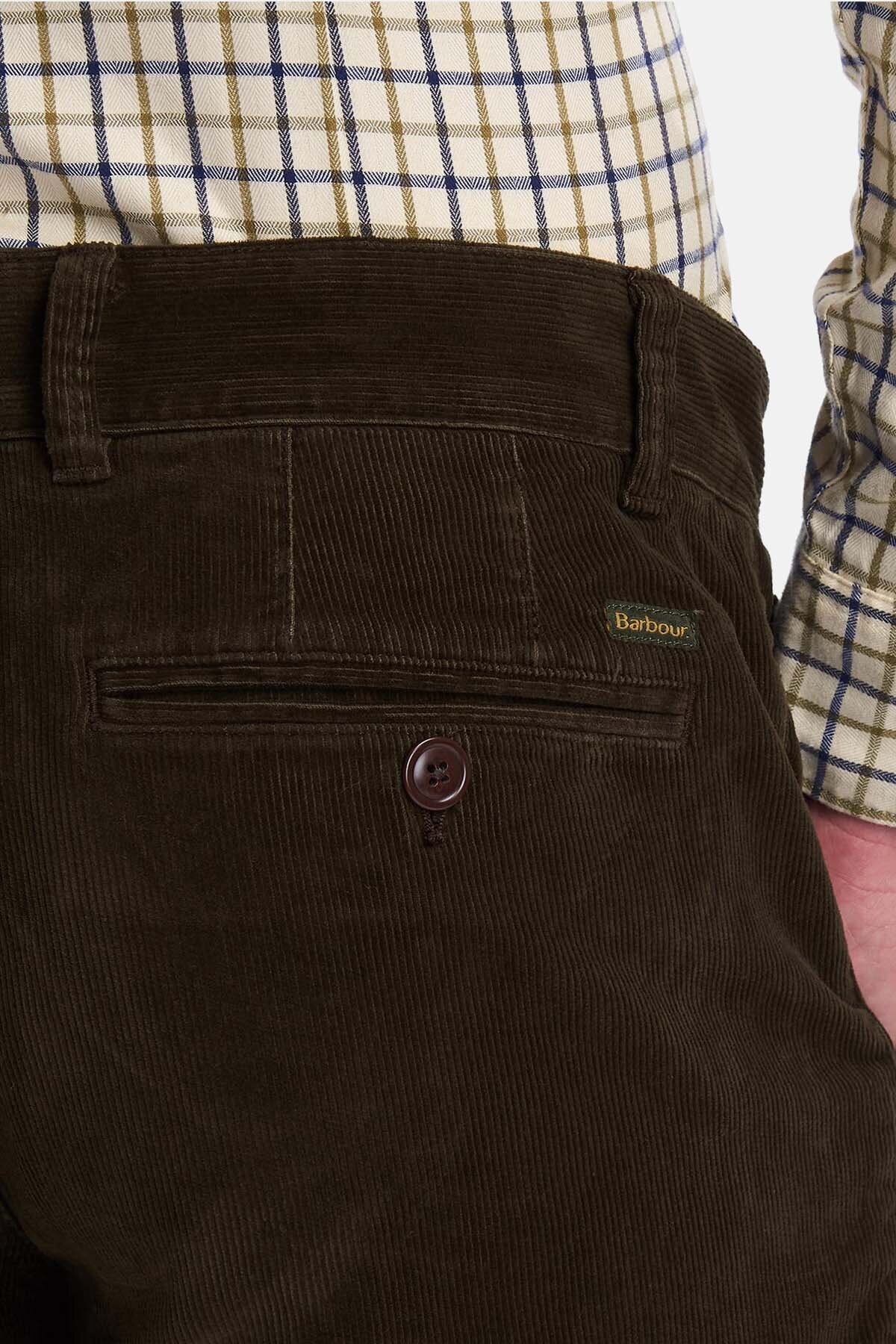 Neuston Stretch Cord Trouser - DK OLIVE