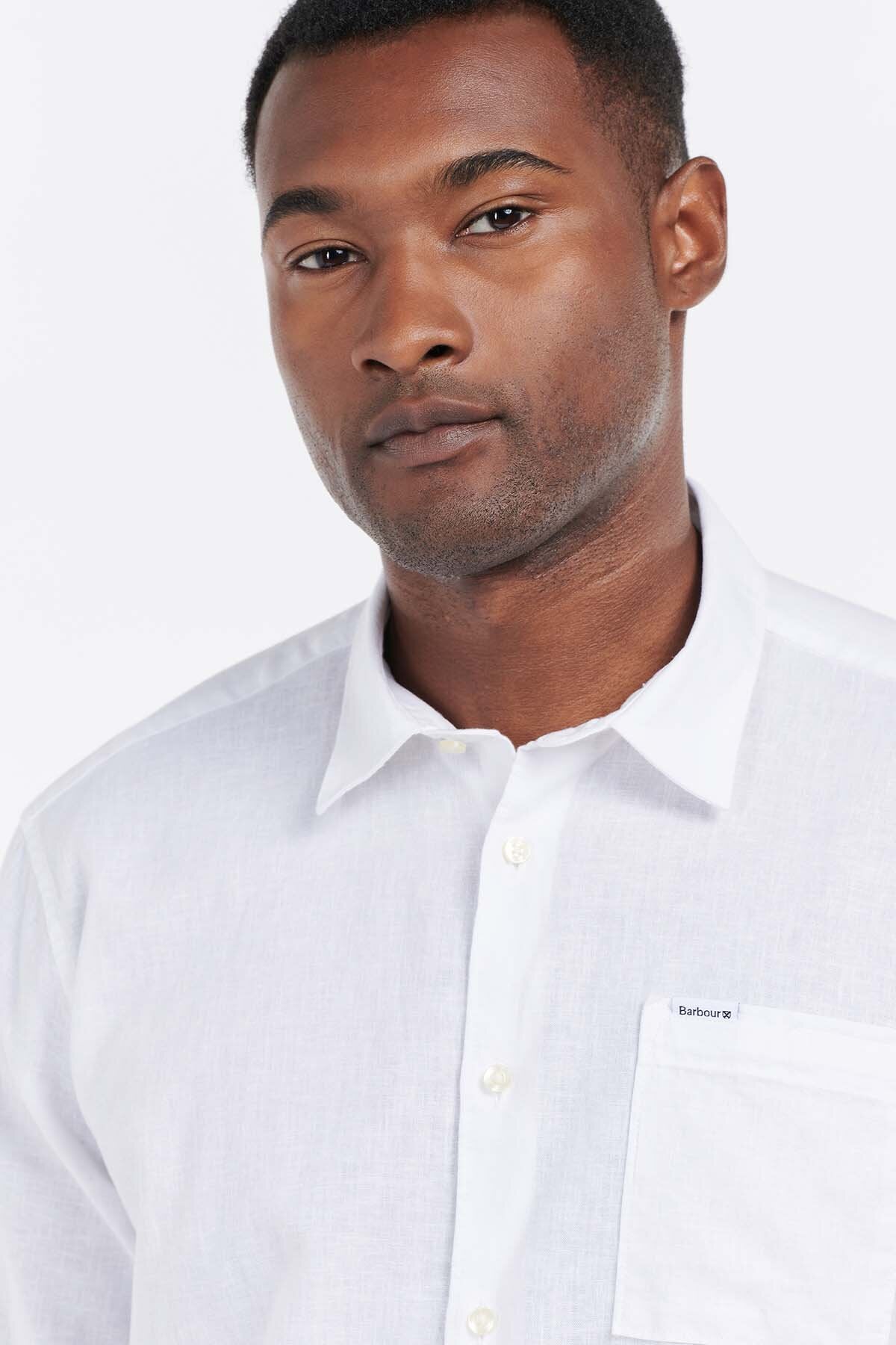 Nelson Short Sleeve Summer Shirt - WHITE