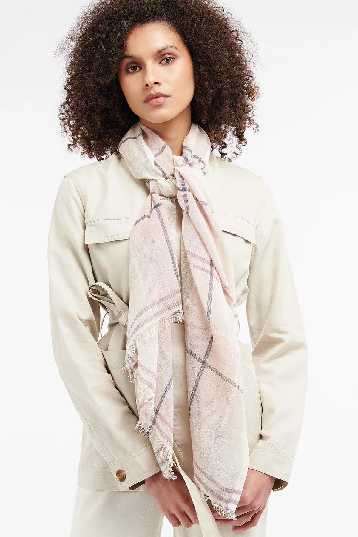 Christie Tartan Wrap - DEWBERRY TARTAN