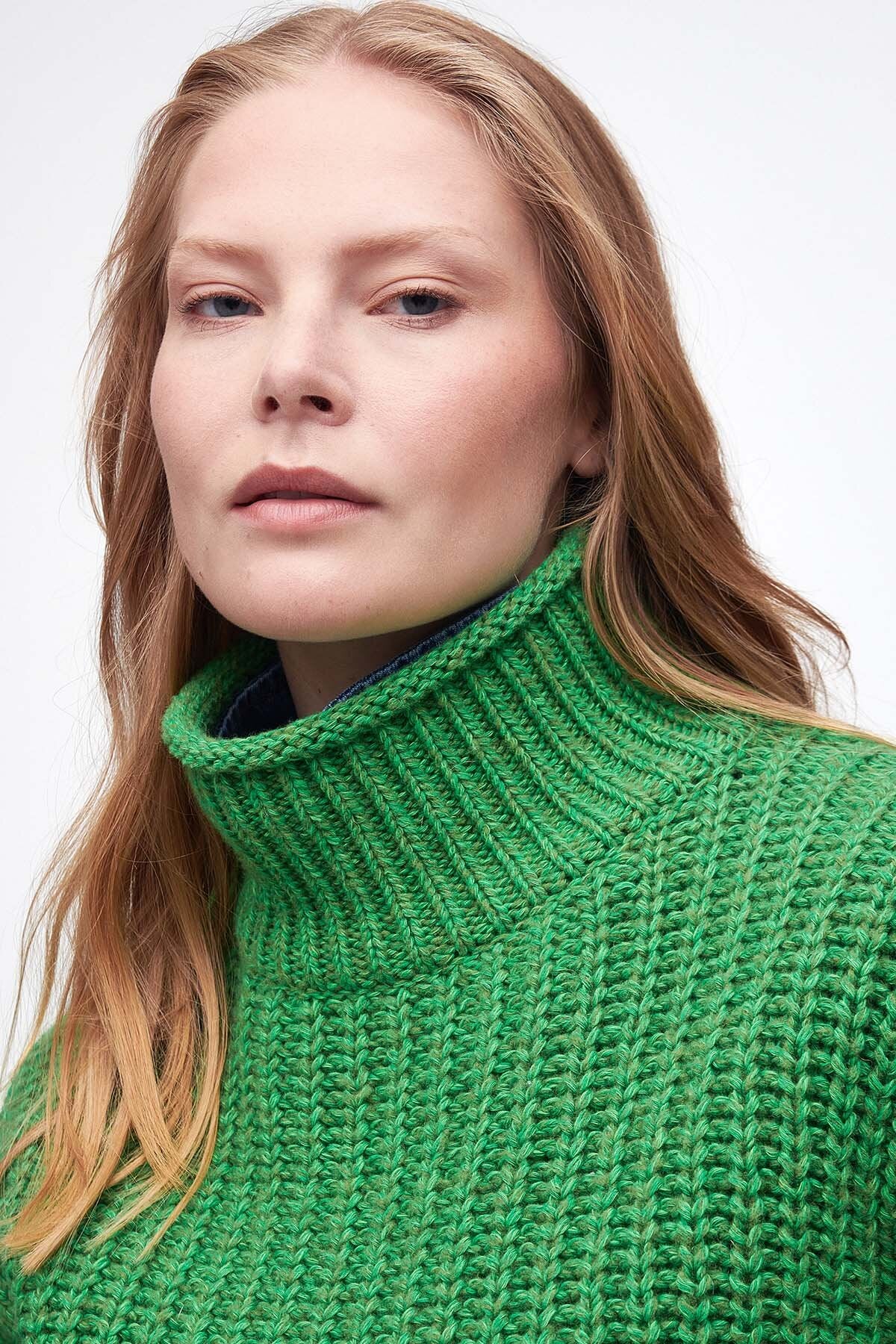 Rockcliffe Knitted Jumper - GREEN APPLE