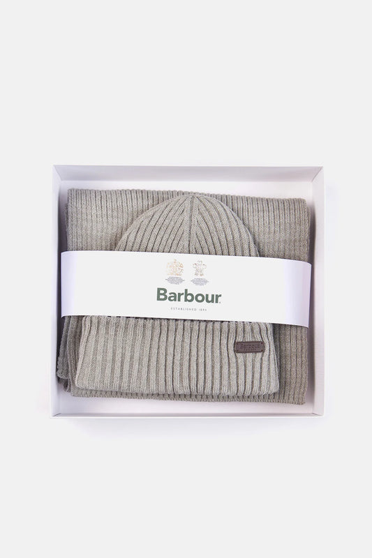 Crimdon Beanie & Scarf Gift Set - GREY