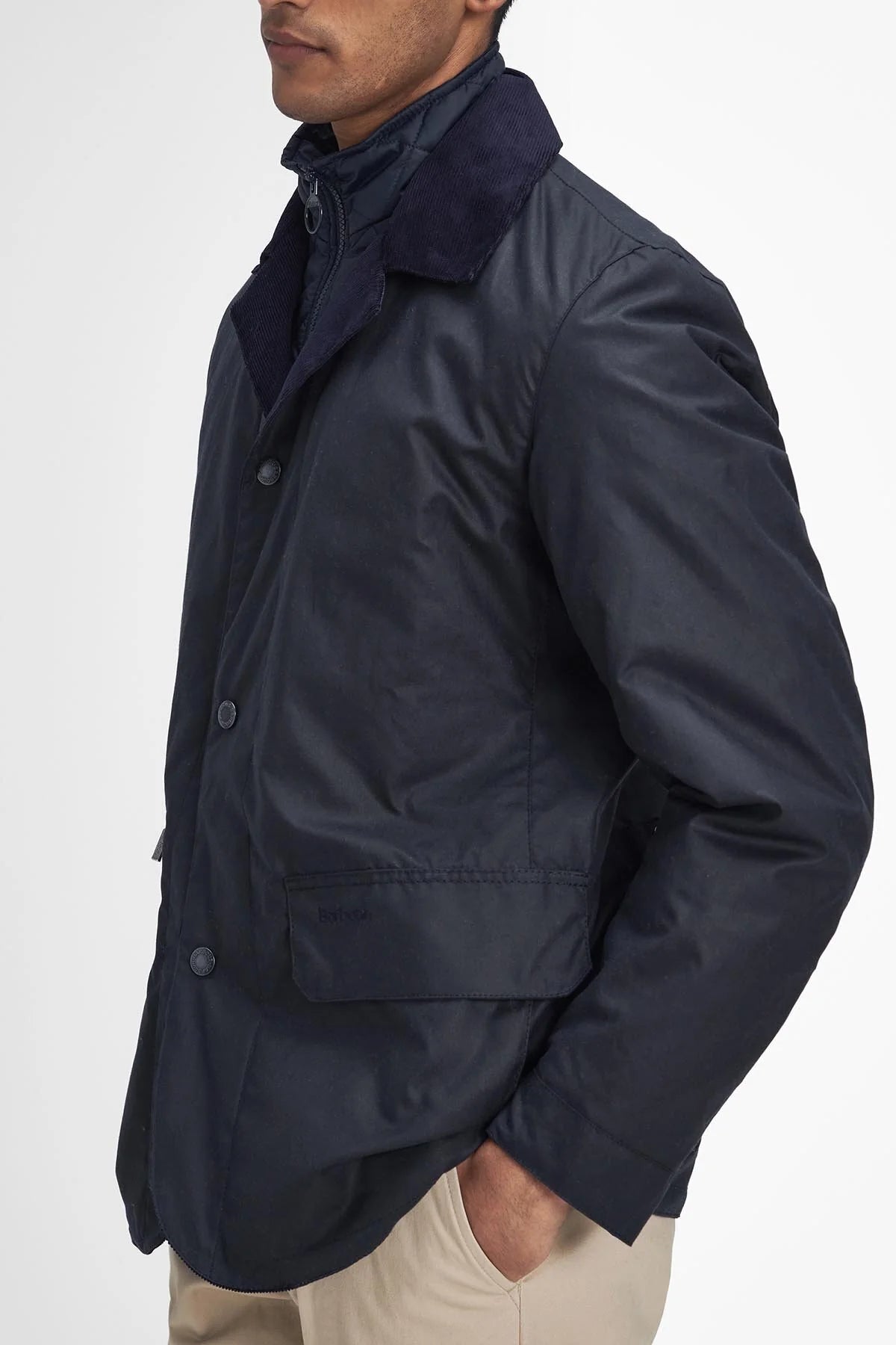 Craster Waxed Jacket - NAVY