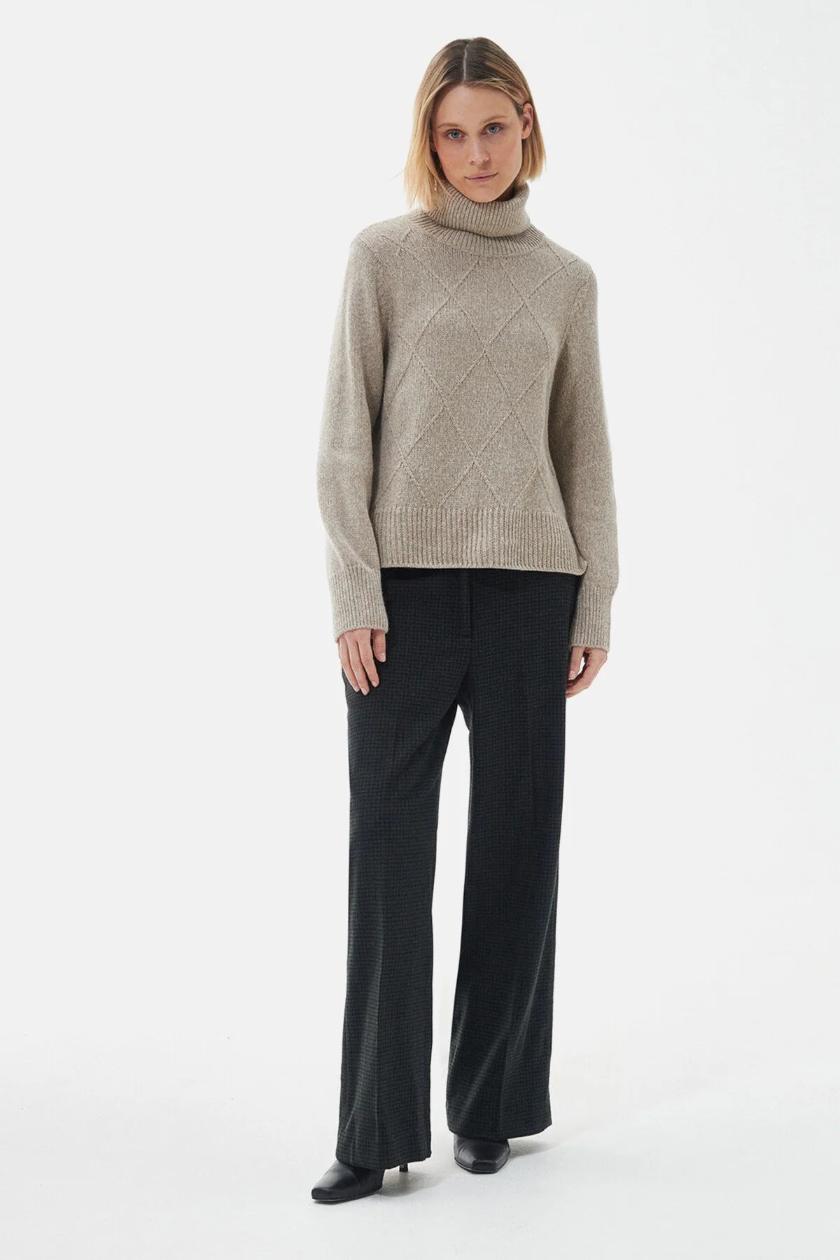 Laverne Knitted Jumper - LT FAWN
