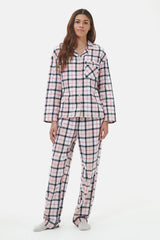 PINK/NAVY TARTAN