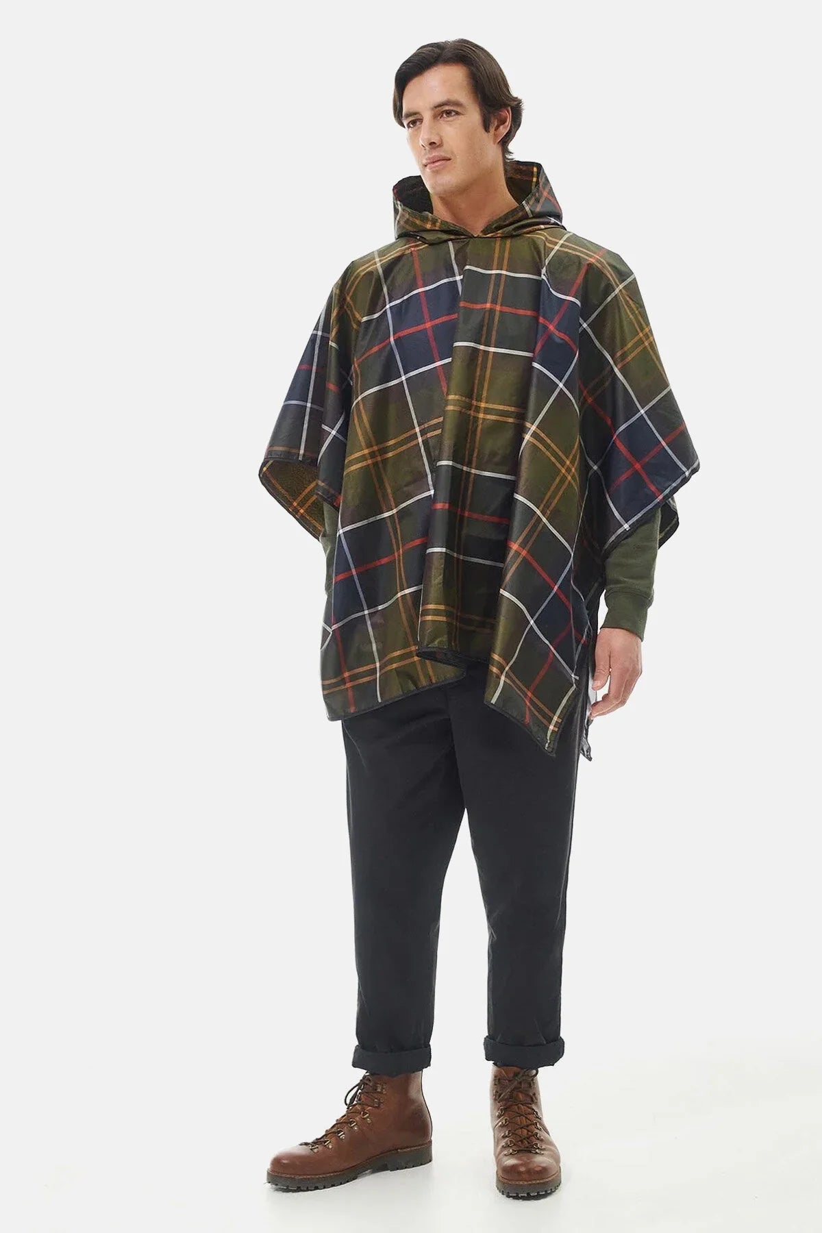 Waterproof tartan poncho - CLASSIC TARTAN