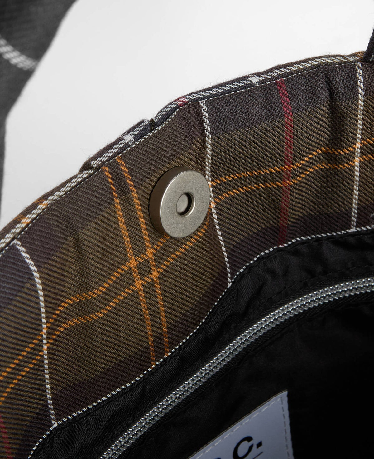Barbour x A.P.C. Tartan Quilted Crossbody Bag