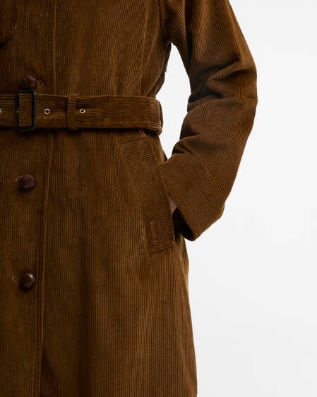 Antonella Cord Trench Coat