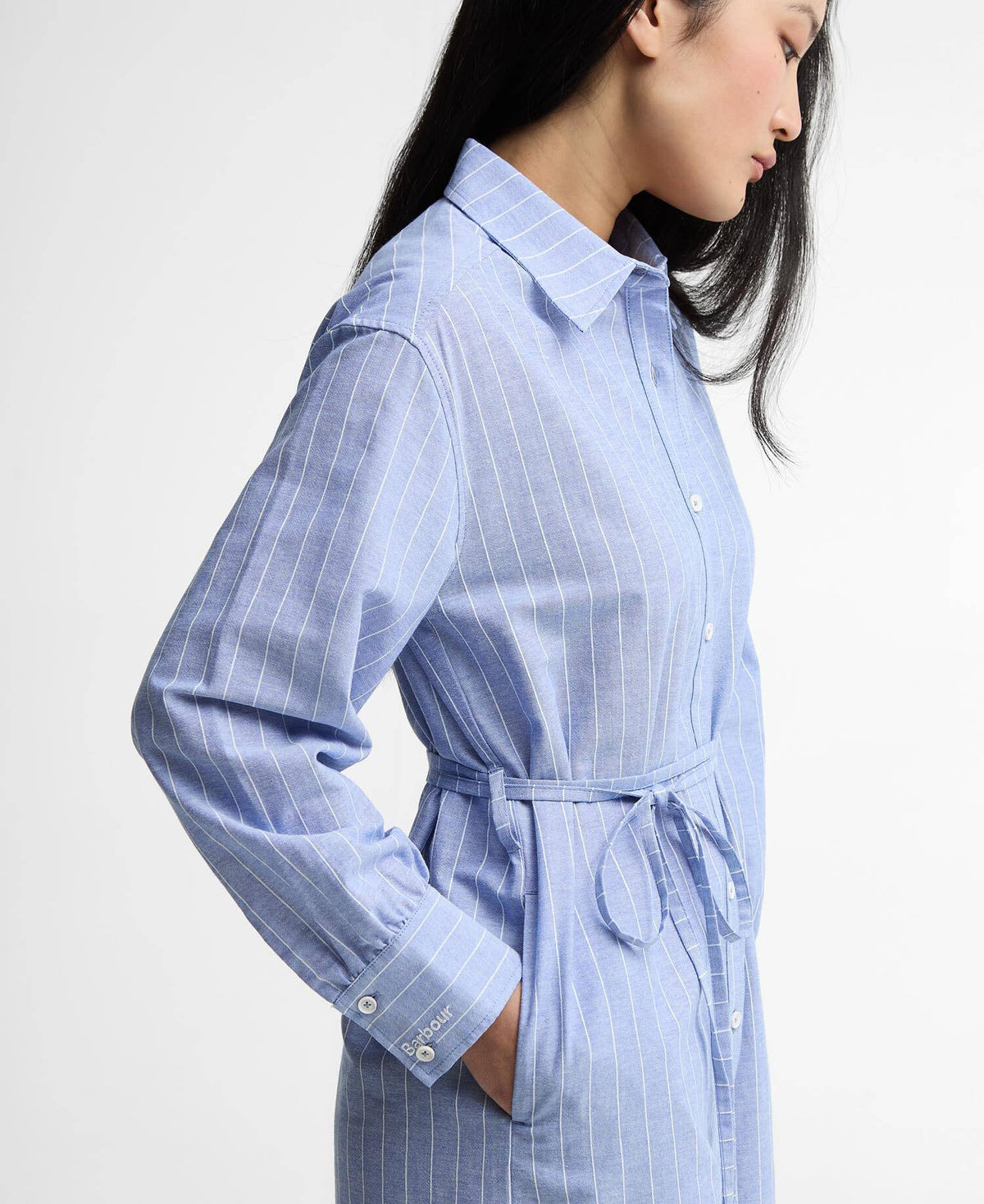 Avon Striped Shirt Dress
