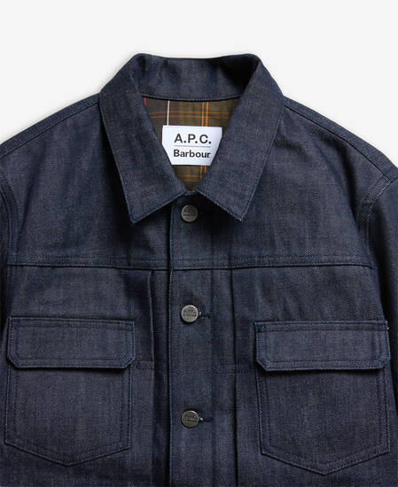 Barbour x A.P.C. Trucker Denim Jacket