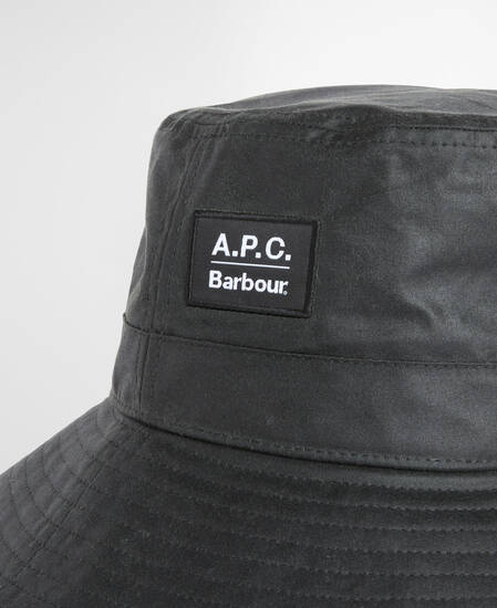 Barbour x A.P.C. Waxed Bucket Hat