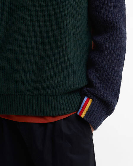 Paul Smith Loves Barbour Tyne Cable-Knit Jumper
