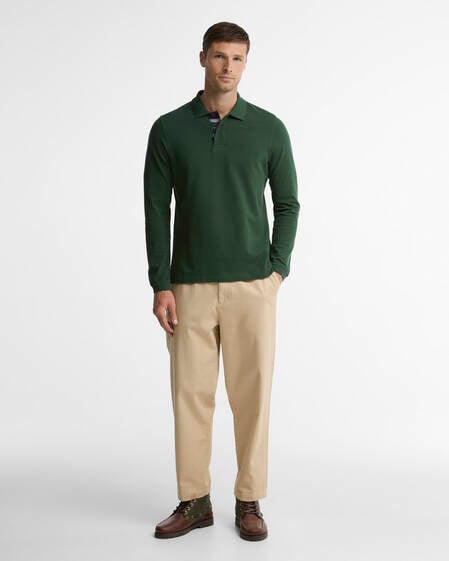Essential Long-Sleeved Polo Shirt