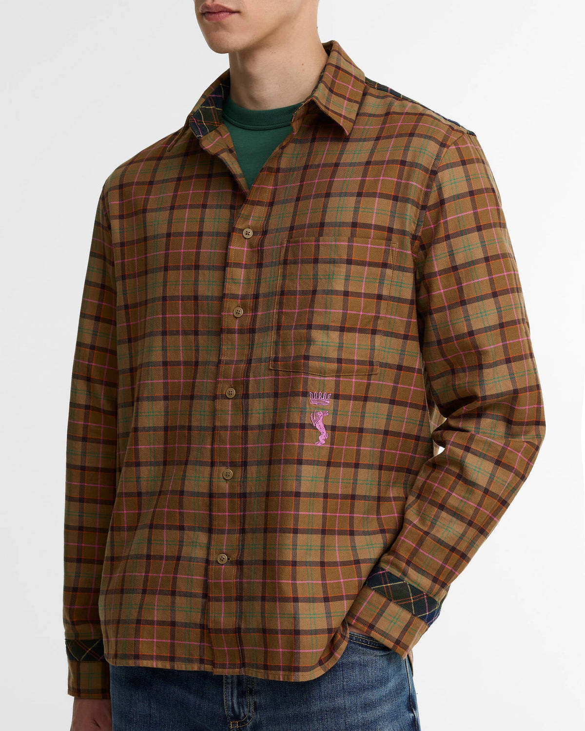 Paul Smith Loves Barbour Tartan Tailored Long-Sleeved Shirt