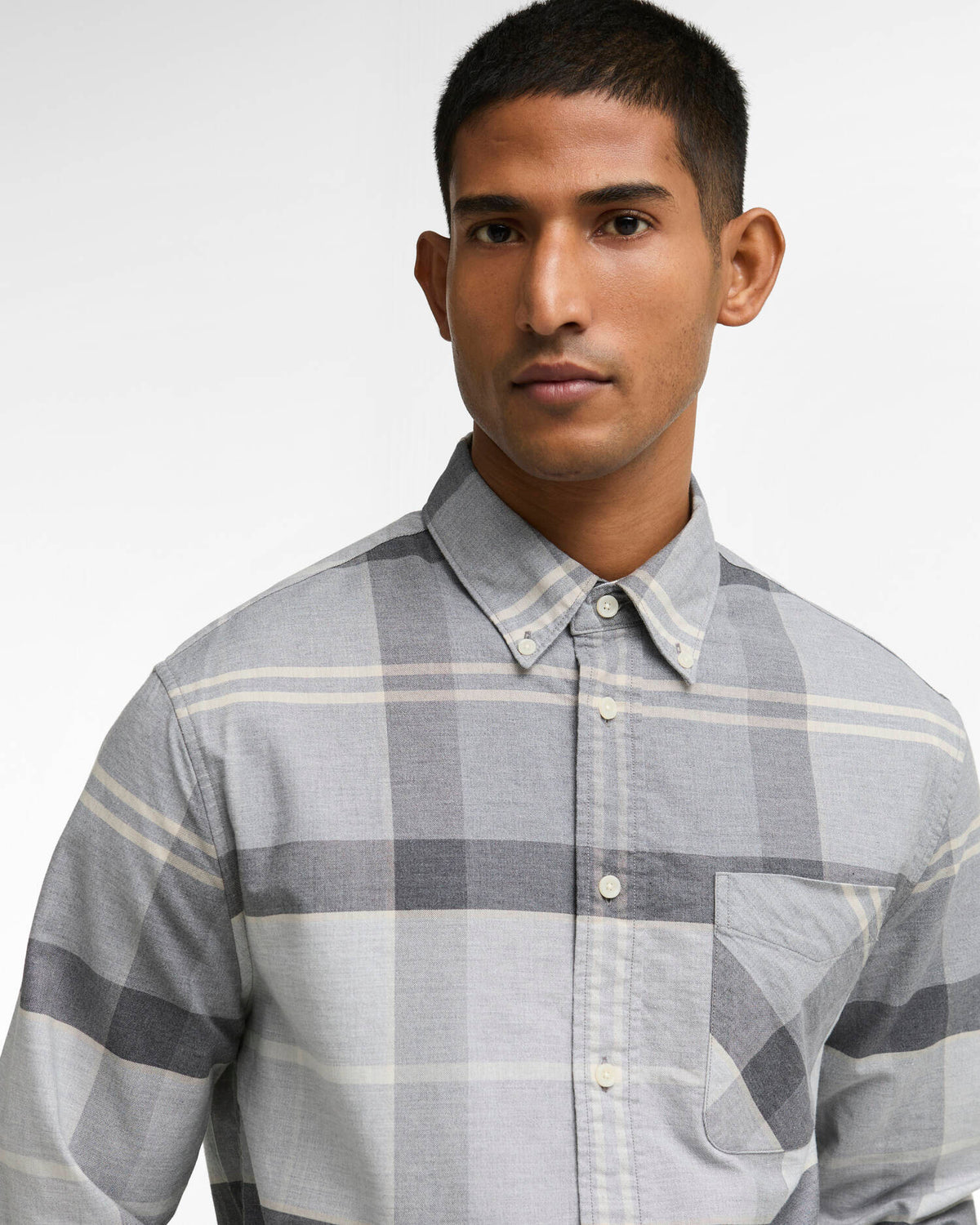 Mineral Tartan Dunoon Authentic-Fit Shirt