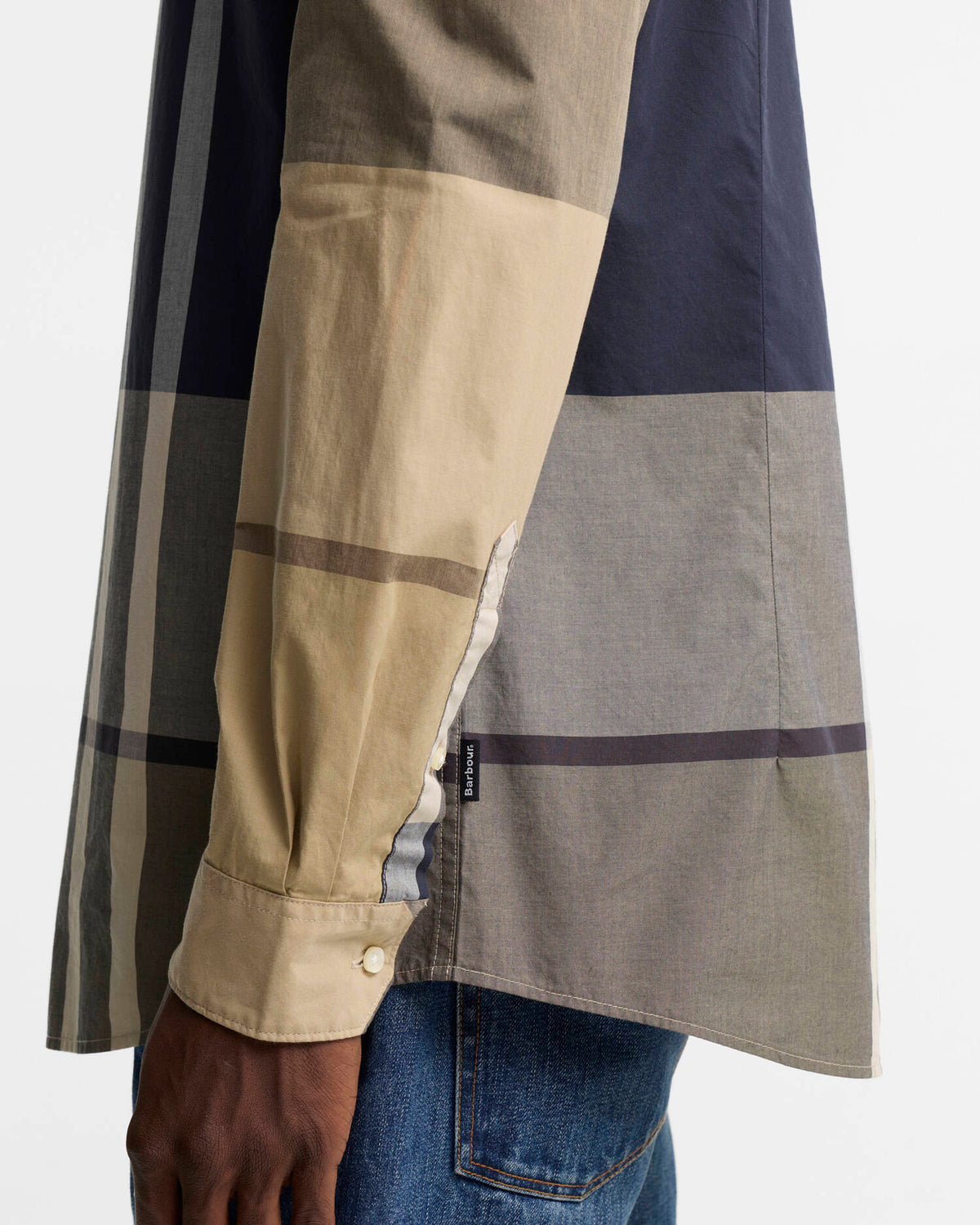 Oversized Tartan Dunoon Tailored Long-Sleeved Shirt