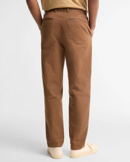 Washed Stretch Tailored Trousers