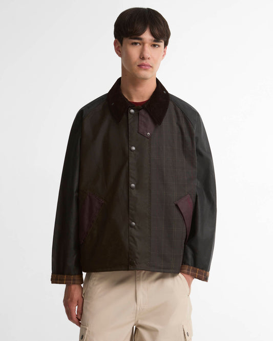 Patchwork Transport Waxed Jacket