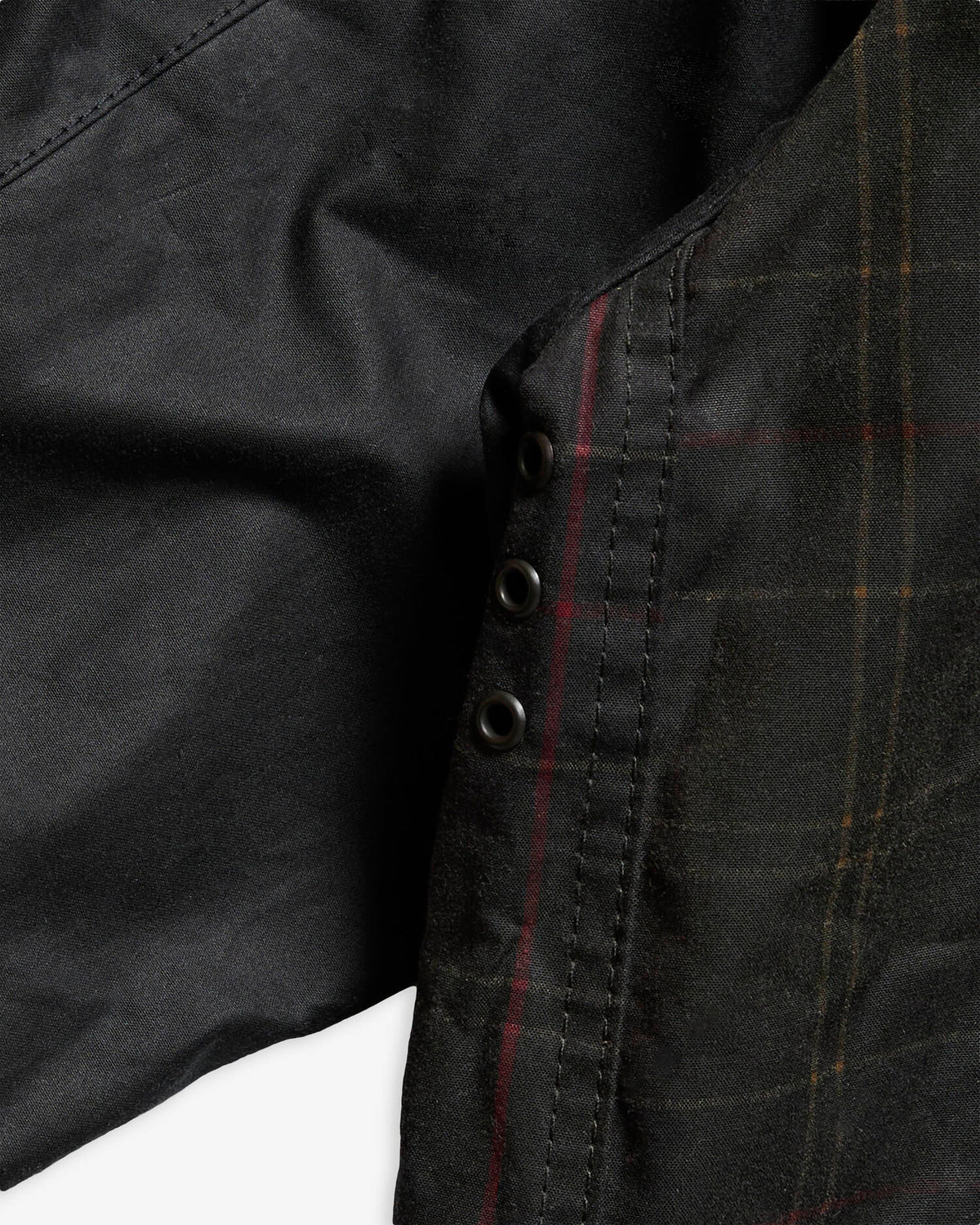 Patchwork Oversized Bedale Waxed Jacket