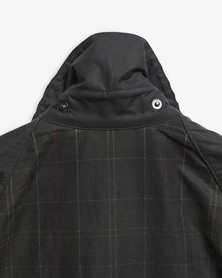 Patchwork Oversized Bedale Waxed Jacket