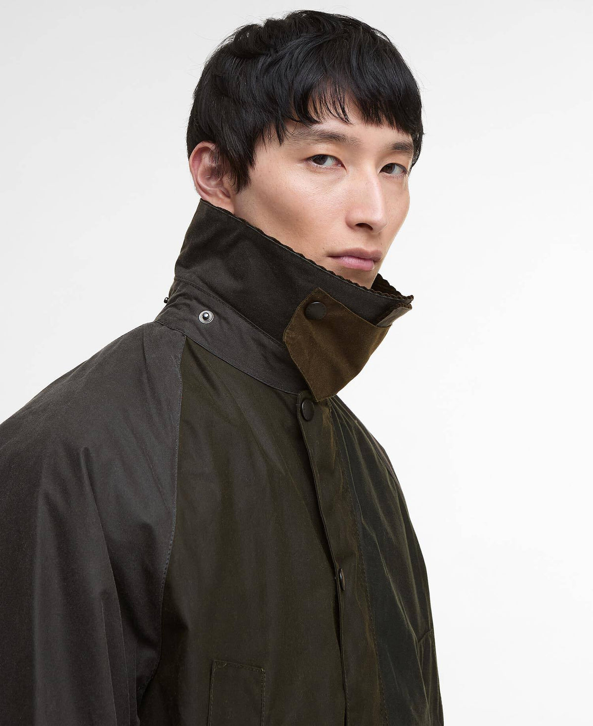 Patchwork Oversized Bedale Waxed Jacket