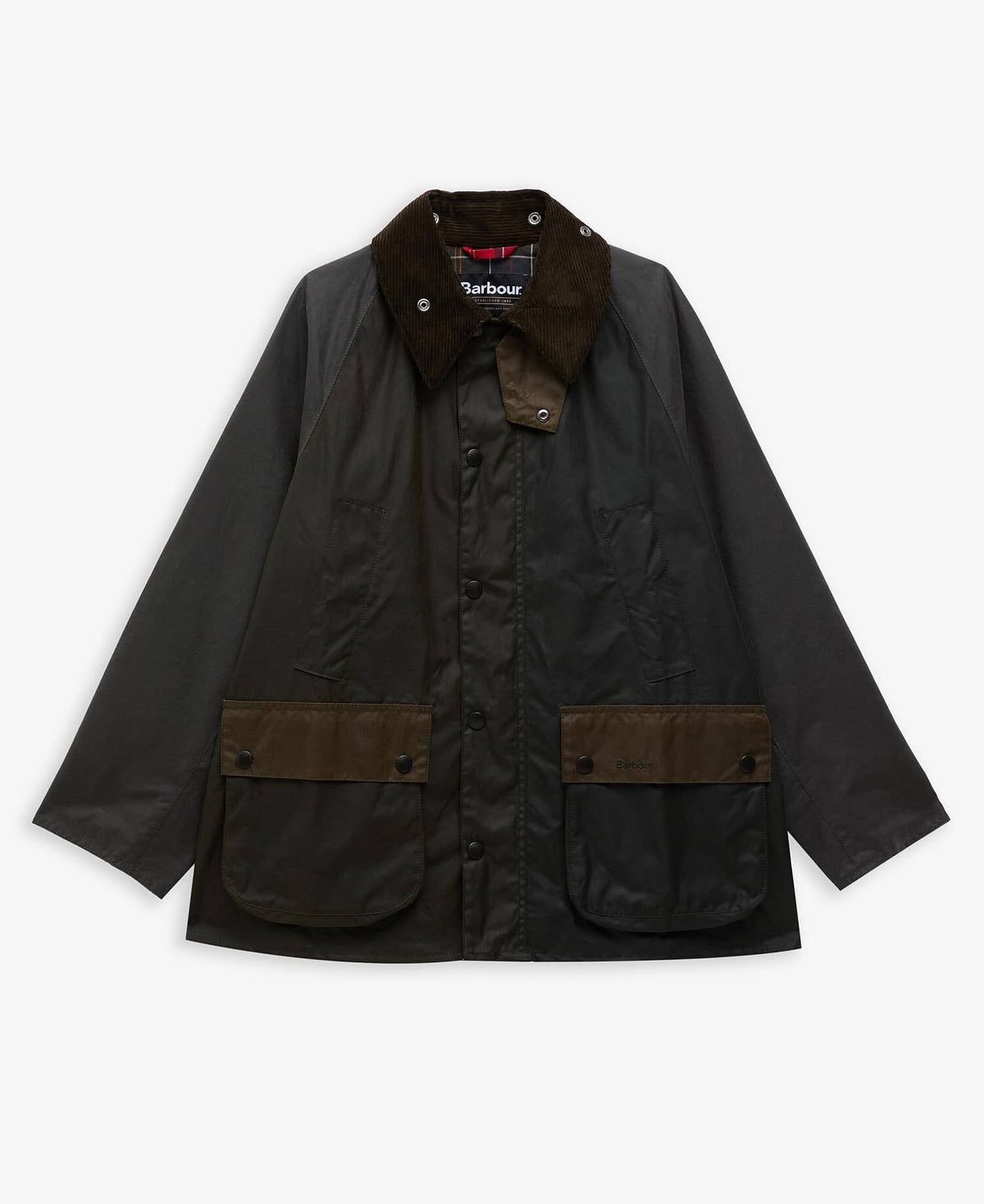 Patchwork Oversized Bedale Waxed Jacket