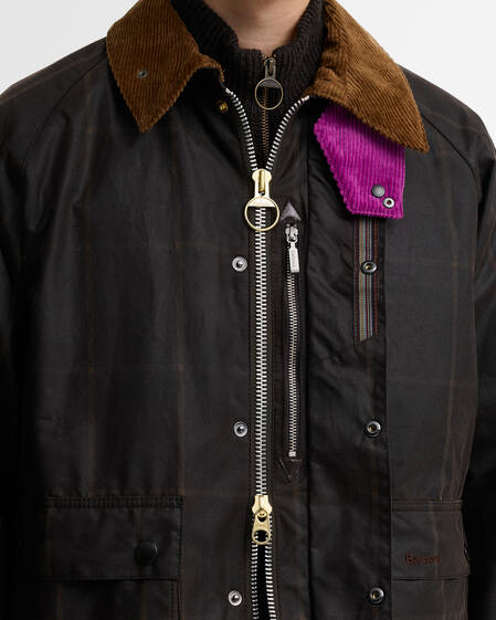 Paul Smith Loves Barbour Transport Windowpane Waxed Jacket